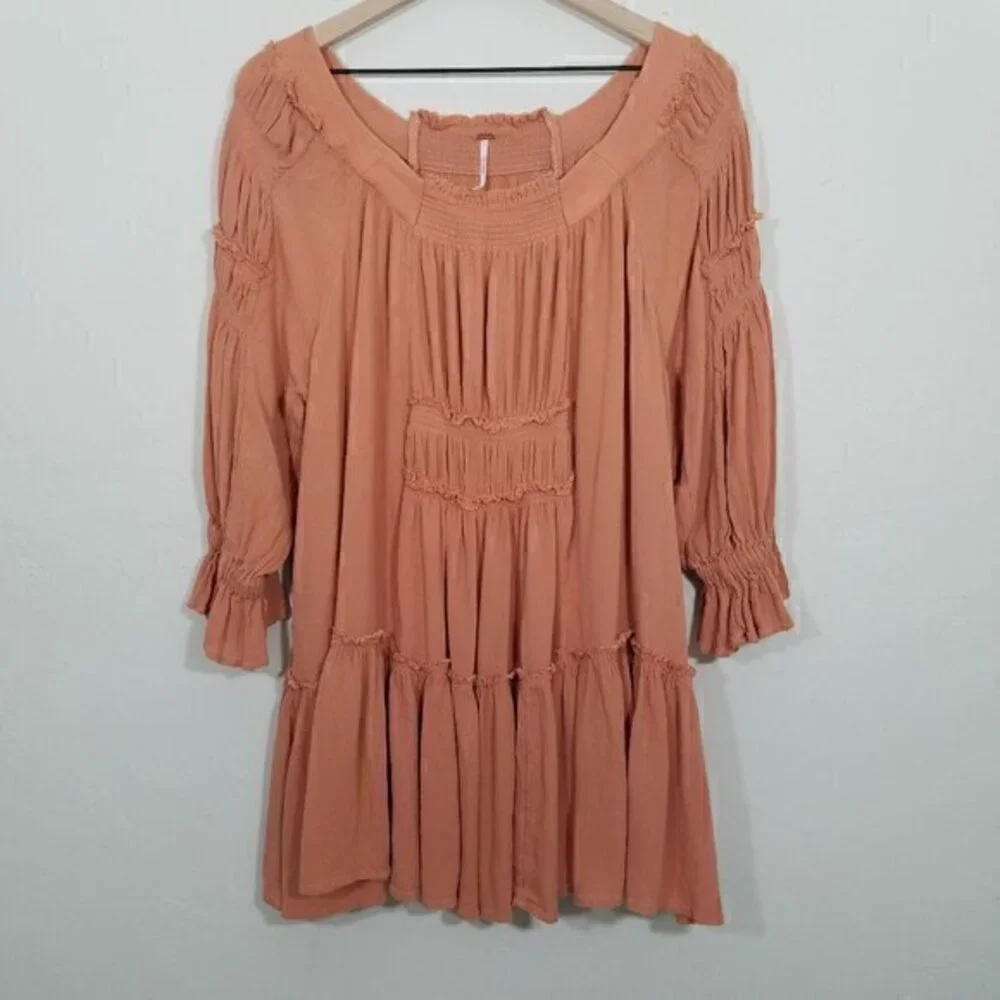 Free People Oversized Top Blouse Size S